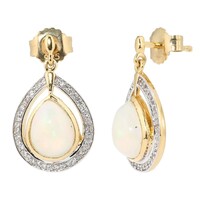 Orecchini in argento con Opale di Welo
