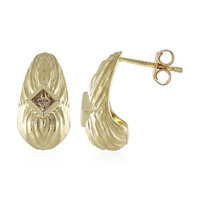 Orecchini in oro con Diamante Champagne I2 (de Melo)