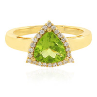 Anello in argento con Peridoto