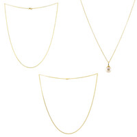 Collana in argento con Perla d'Acqua Dolce Bianca