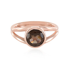 Anello in argento con Quarzo Fumè