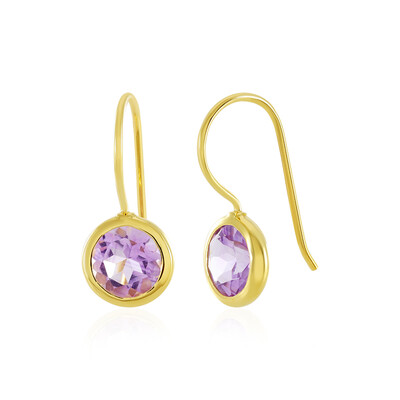 Orecchini in argento con Ametista Rose de France