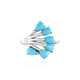 Anello in argento con Turchese Sleeping Beauty (Faszination Türkis)