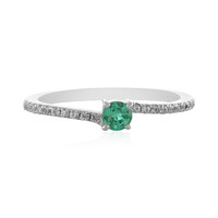 Anello in argento con Smeraldo Colombiano