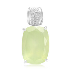 Ciondolo in argento con Prehnite
