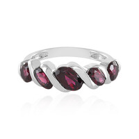 Anello in argento con Rodolite Lampone