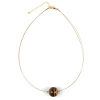 Collana in argento con Occhio di Tigre