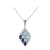 Collana in argento con Topazio Blu Cielo