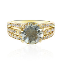Anello in argento con Ametista Verde