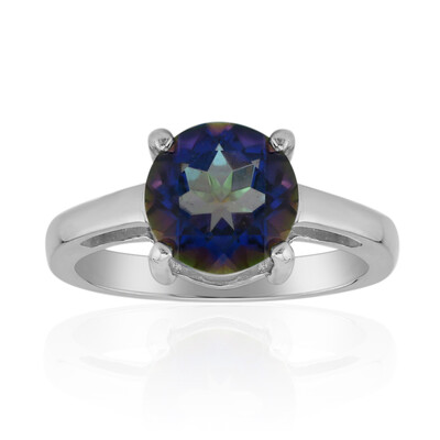 Anello in argento con Quarzo Mistico Blu