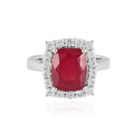 Anello in argento con Rubino del Madagascar
