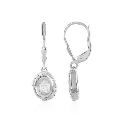 Orecchini in argento con Zaffiro Bianco