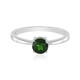 Anello in argento con Diopside Russo