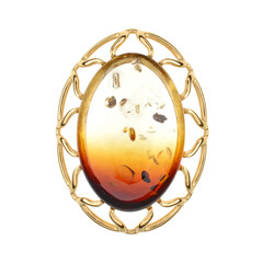 Ciondolo in argento con Ambra Sunrise Baltica