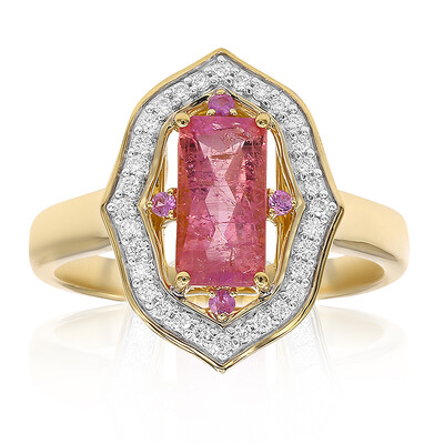 Anello in oro con Pezzottaite