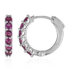 Orecchini in argento con Rodolite
