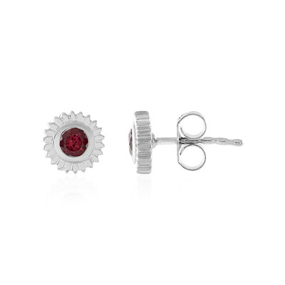 Orecchini in argento con Rubellite