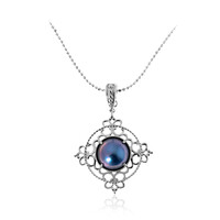 Collana in argento con Perla Mabe (Dallas Prince Designs)