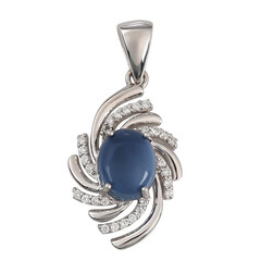Ciondolo in argento con Opale Blu