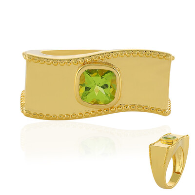Anello in argento con Peridoto (MONOSONO COLLECTION)