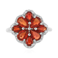 Anello in argento con Rubino Tramonto