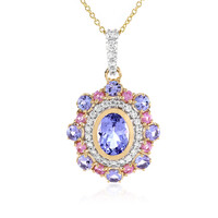 Collana in oro con Tanzanite
