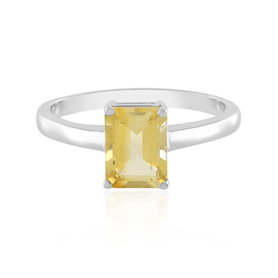 Anello in argento con Citrino