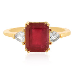 Anello in argento con Rubino del Madagascar