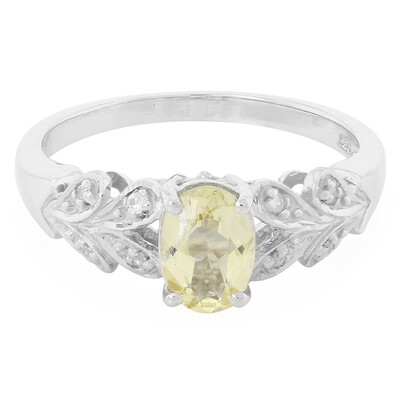 Anello in argento con Berillo Giallo