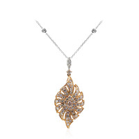 Collana in oro con Diamante Rosa I1 (CIRARI)