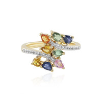 Anello in argento con Zaffiro Rosa