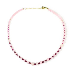 Collana in argento con Morganite del Madagascar (Riya)
