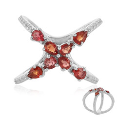 Anello in argento con Zaffiro Tramonto