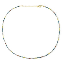 Collana in argento con Diamante Blu