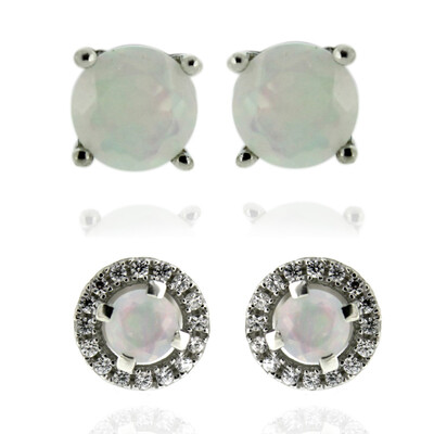 Orecchini in argento con Opale di Welo