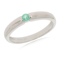 Anello in argento con Smeraldo Zambia