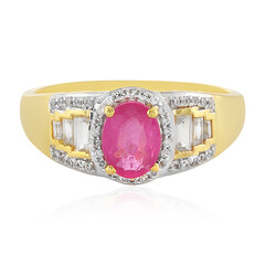 Anello in argento con Zaffiro Rosa del Madagascar