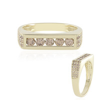 Anello in oro con Diamante Champagne I2 (de Melo)