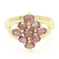 Anello in oro con Zaffiro Padparadscha (non riscaldato) (AMAYANI)
