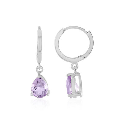 Orecchini in argento con Ametista Rose de France