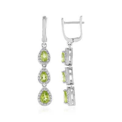 Orecchini in argento con Peridoto
