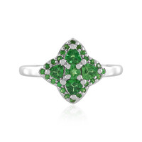 Anello in argento con Tsavorite della Tanzania