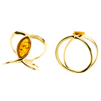 Anello in argento con Ambra Baltica