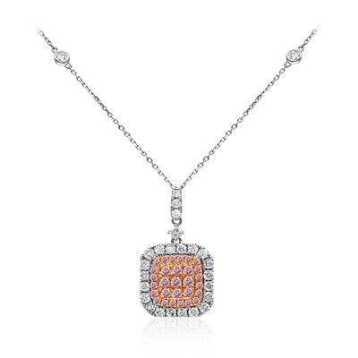 Collana in oro con Diamante Rosa I1 (CIRARI)