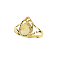 Anello in argento con Ambra Baltica