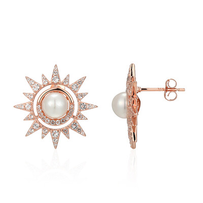 Orecchini in argento con Perla d'Acqua Dolce Bianca