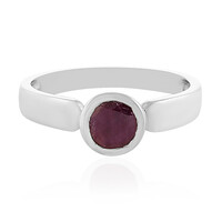 Anello in argento con Rubino