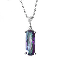 Collana in argento con Quarzo Mistico