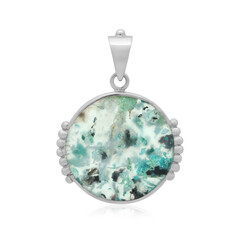 Ciondolo in argento con Crisocolla (Bali Barong)