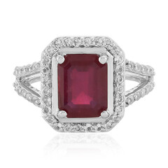 Anello in argento con Rubino del Madagascar